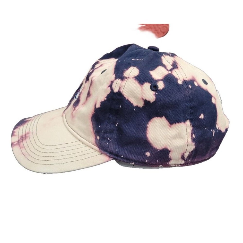 Champion Strap Back Hat Cap Adjustable Blue Pink White Tie Dye Adult Acid Wash - Picture 2 of 4